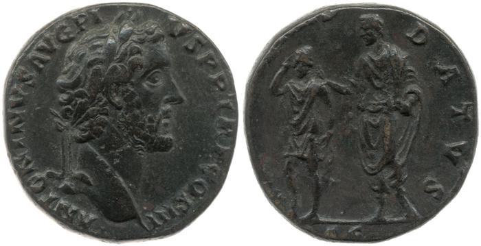 RIC III Antoninus Pius 619, реверс, bm