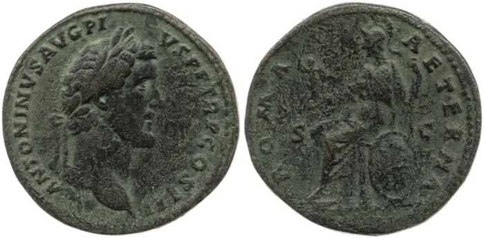 RIC III Antoninus Pius 621, реверс, bm