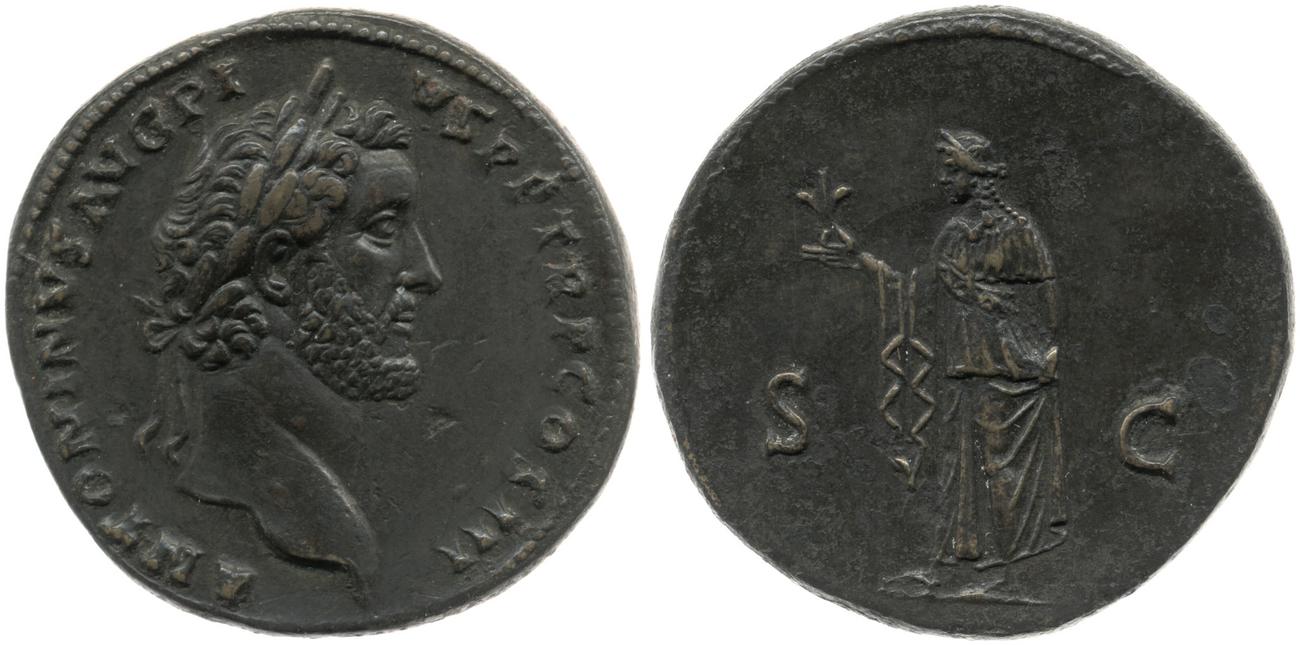 RIC III Antoninus Pius 626, аверс, bm