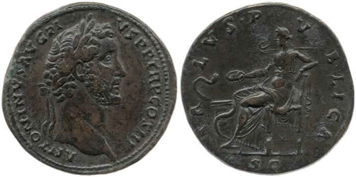 RIC III Antoninus Pius 638, реверс, bm