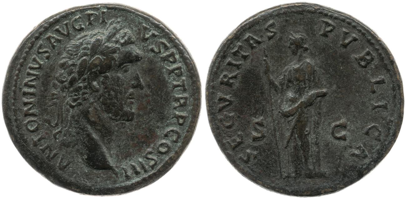 RIC III Antoninus Pius 641, аверс, bm