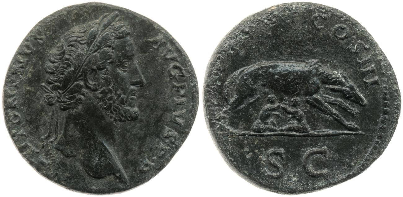RIC III Antoninus Pius 648, аверс, bm