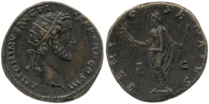 RIC III Antoninus Pius 660A, реверс, bm