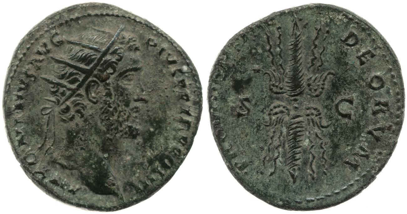 RIC III Antoninus Pius 663, аверс, bm