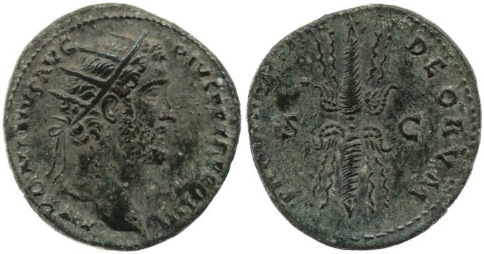 RIC III Antoninus Pius 663, реверс, bm