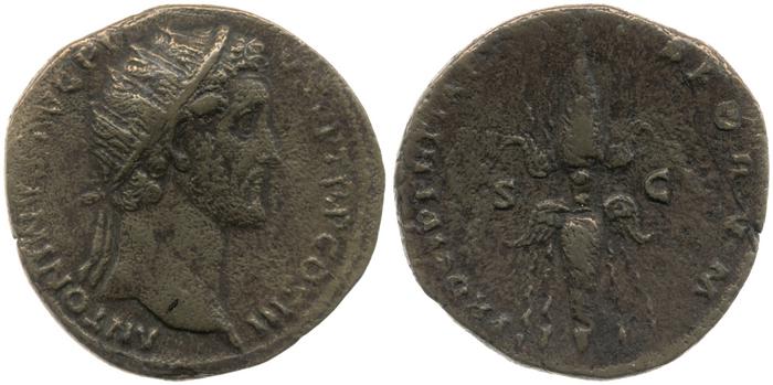 RIC III Antoninus Pius 663, реверс, bm
