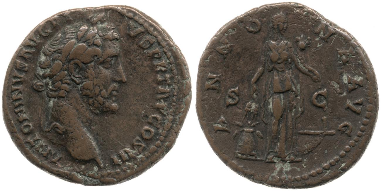 RIC III Antoninus Pius 675, аверс, bm