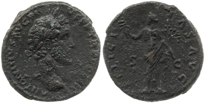 RIC III Antoninus Pius 679, реверс, bm