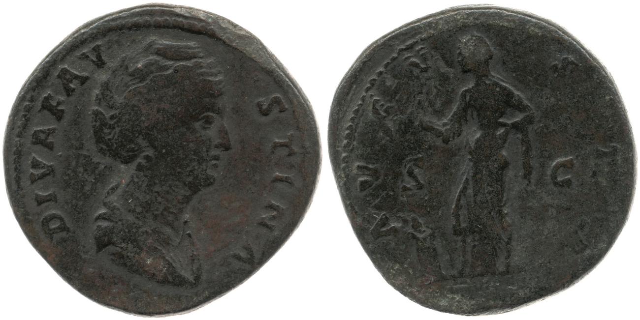 RIC III Antoninus Pius 1127, аверс, bm