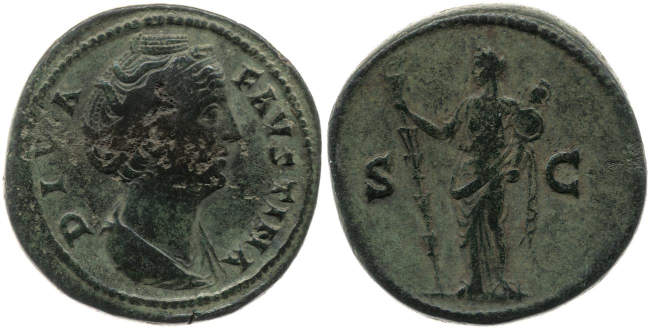 RIC III Antoninus Pius 1151, аверс, bm