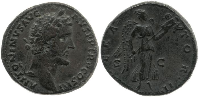 RIC III Antoninus Pius 717A, реверс, bm