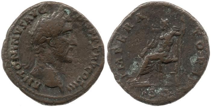 реверс RIC III Antoninus Pius 727A