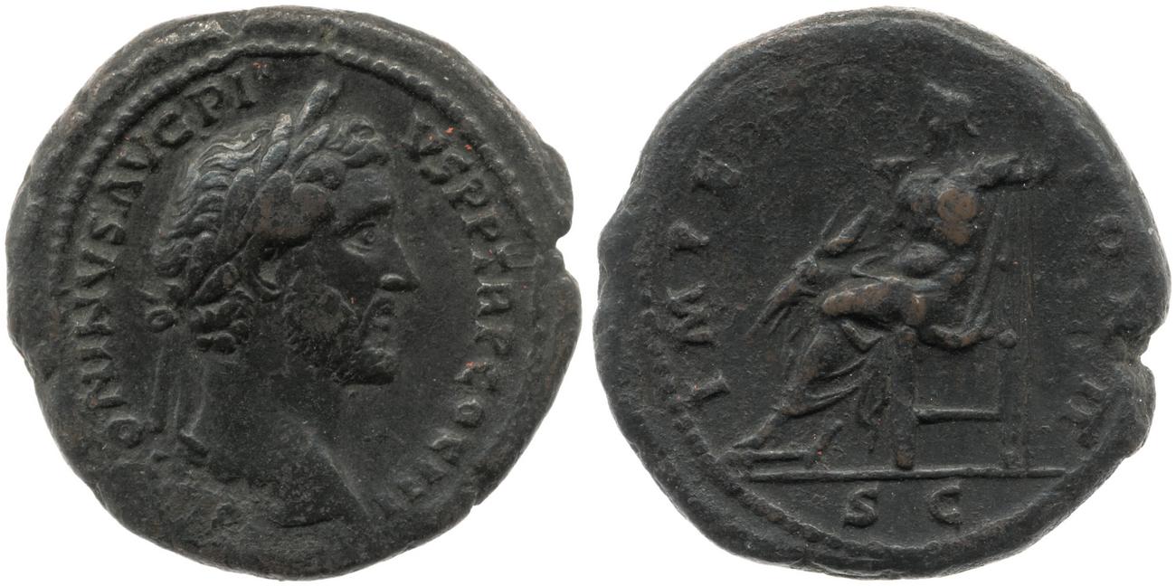 RIC III Antoninus Pius 727A, аверс, bm