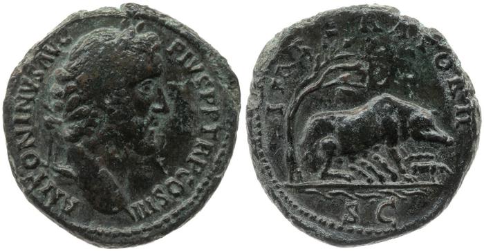 реверс RIC III Antoninus Pius 733