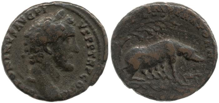 RIC III Antoninus Pius 733, реверс, bm