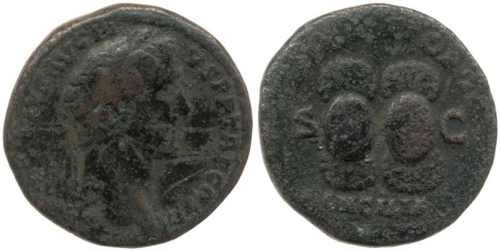 RIC III Antoninus Pius 736A, реверс, bm