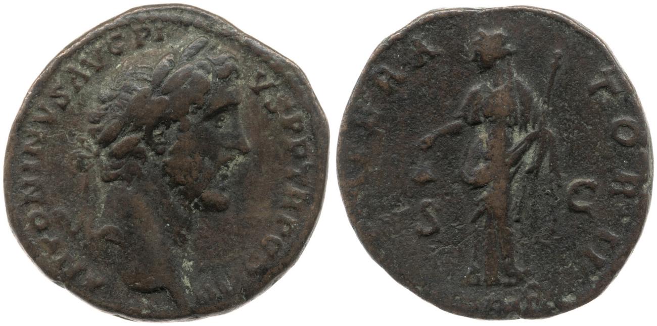 RIC III Antoninus Pius 738, аверс, bm