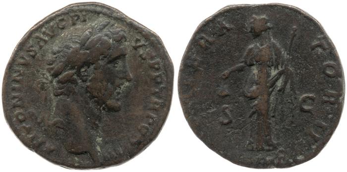 RIC III Antoninus Pius 738, реверс, bm