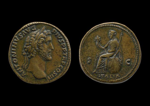 RIC III Antoninus Pius 746A, реверс, bm