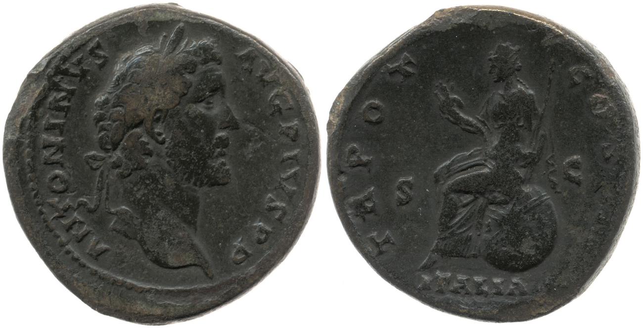 RIC III Antoninus Pius 747A, аверс, bm