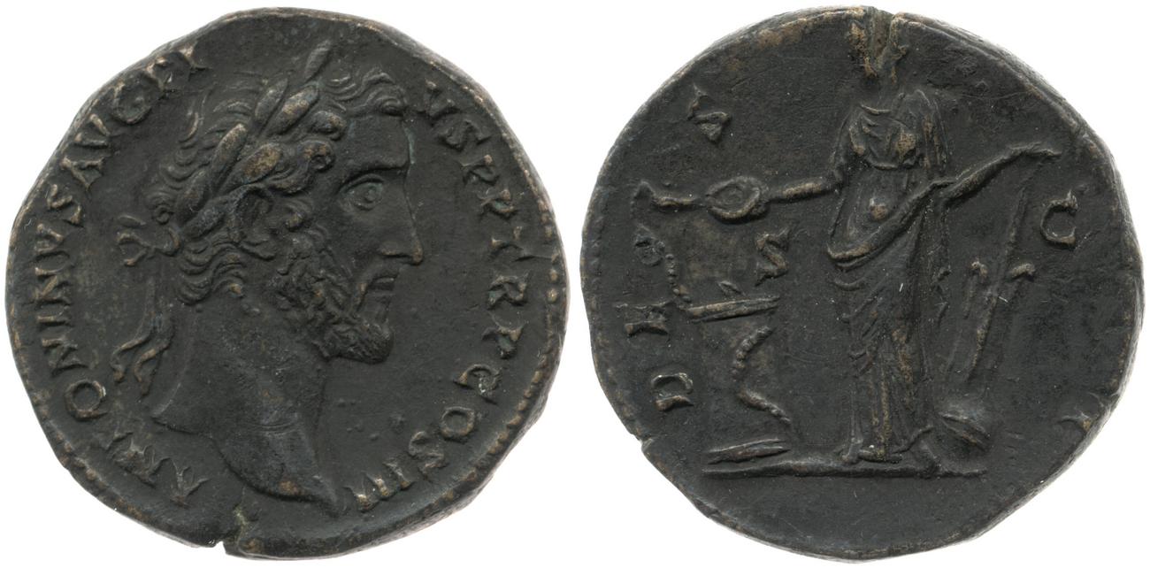RIC III Antoninus Pius 749, аверс, bm