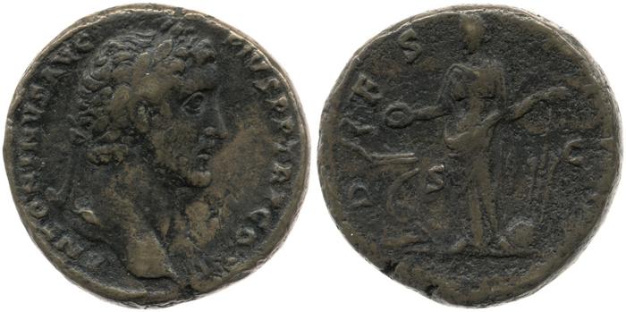 RIC III Antoninus Pius 749, реверс, bm