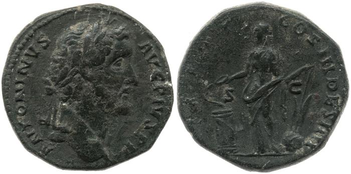 реверс RIC III Antoninus Pius 752