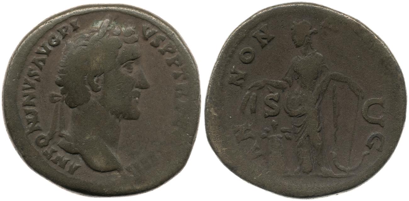 RIC III Antoninus Pius 756, аверс, bm