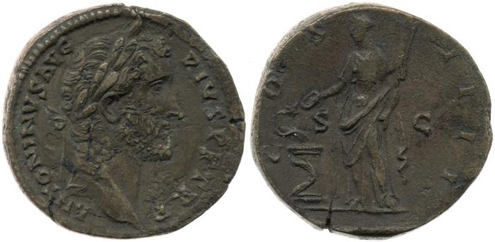 RIC III Antoninus Pius 761, реверс, bm