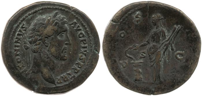 RIC III Antoninus Pius 761, реверс, bm