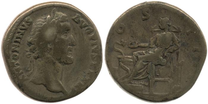 RIC III Antoninus Pius 763, реверс, bm