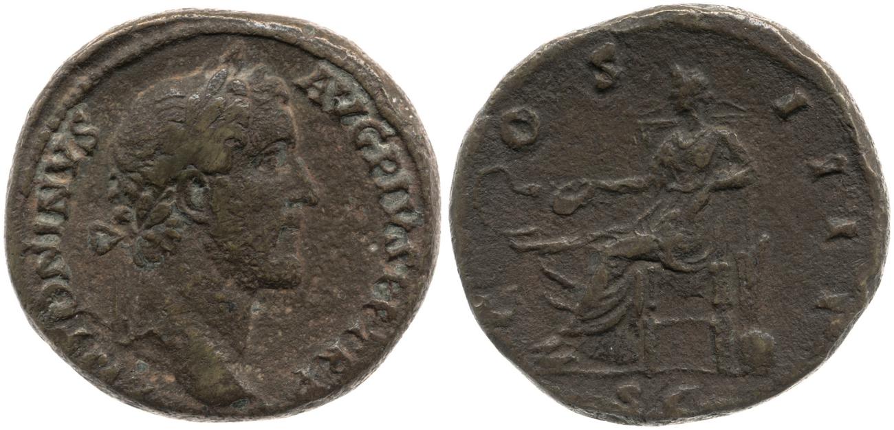 RIC III Antoninus Pius 763, аверс, bm