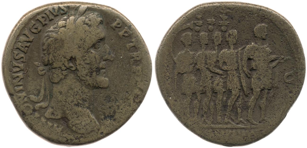 RIC III Antoninus Pius 769, аверс, bm