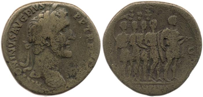 RIC III Antoninus Pius 769, реверс, bm