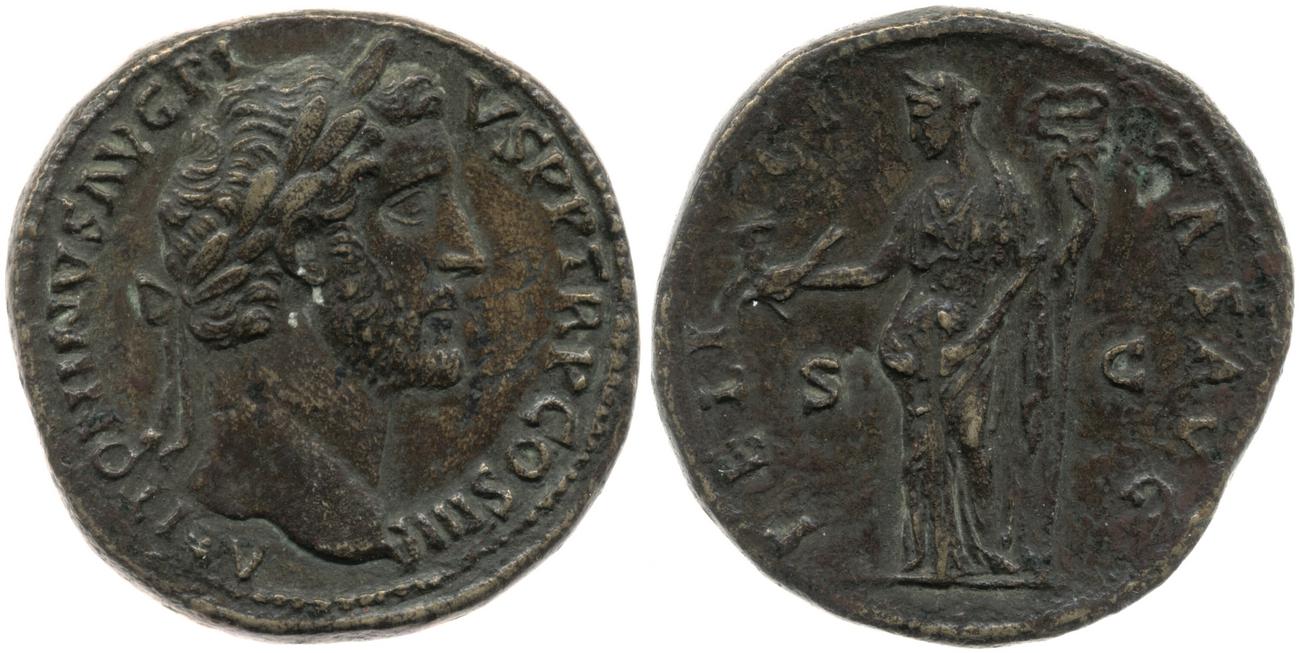 RIC III Antoninus Pius 770, аверс, bm