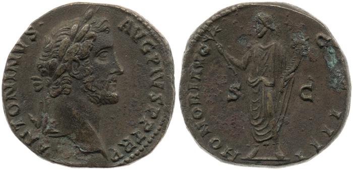 RIC III Antoninus Pius 772, реверс, bm