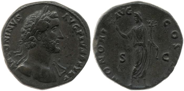 RIC III Antoninus Pius 772, реверс, bm
