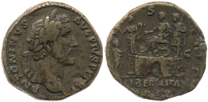 RIC III Antoninus Pius 774, реверс, bm