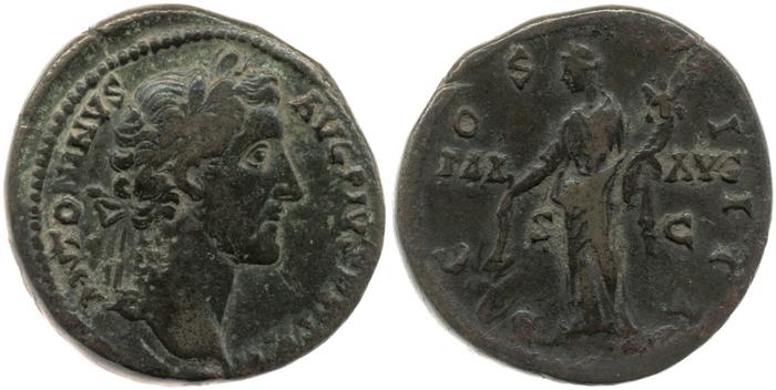 RIC III Antoninus Pius 777, реверс, bm