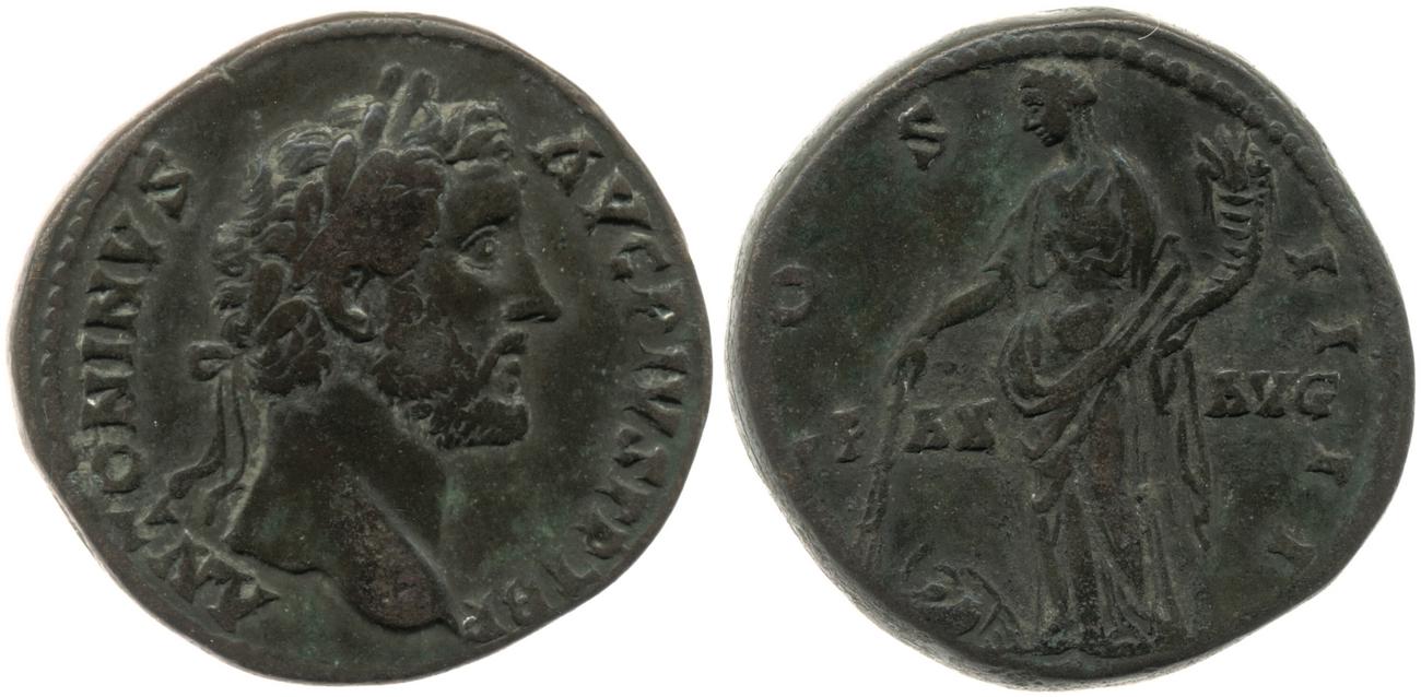 RIC III Antoninus Pius 777, аверс, bm
