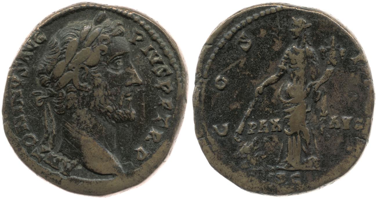 RIC III Antoninus Pius 777, аверс, bm