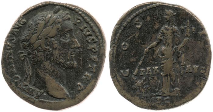 RIC III Antoninus Pius 777, реверс, bm
