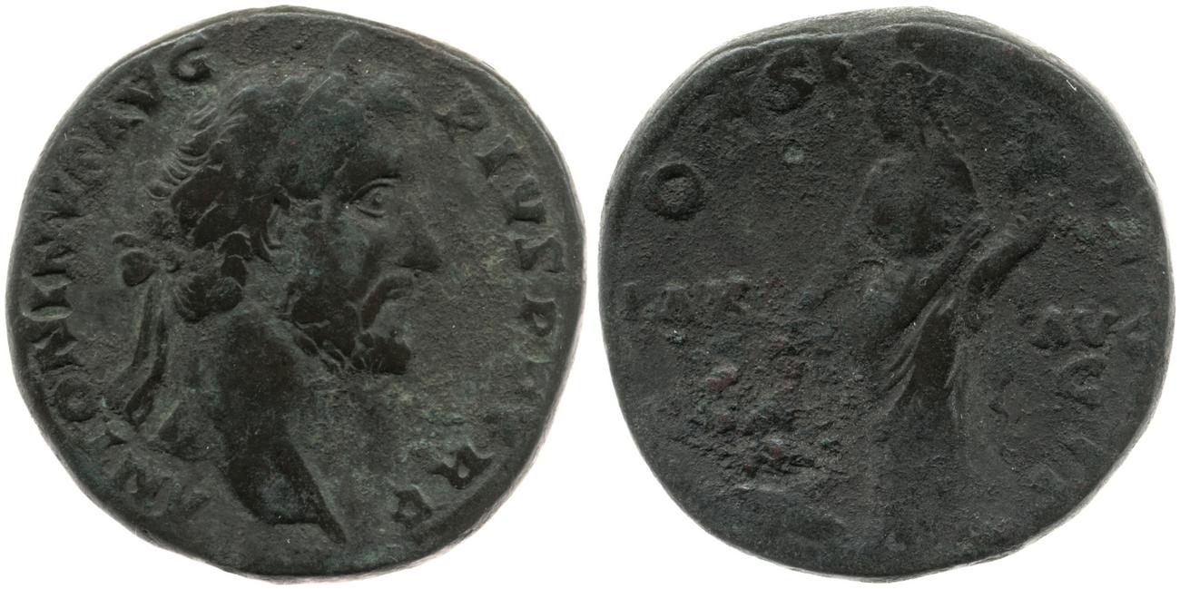 RIC III Antoninus Pius 777, аверс, bm