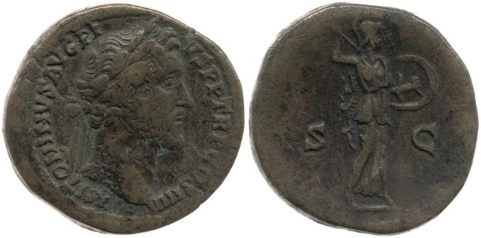 RIC III Antoninus Pius 779, реверс, bm