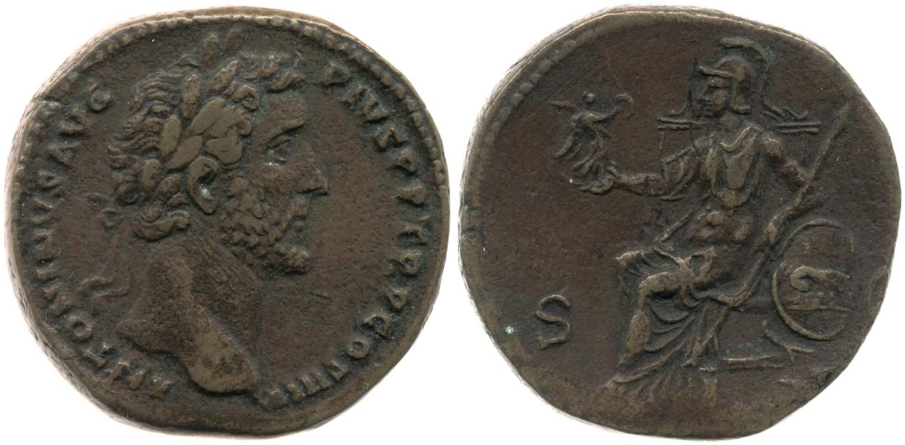 RIC III Antoninus Pius 780, аверс, bm