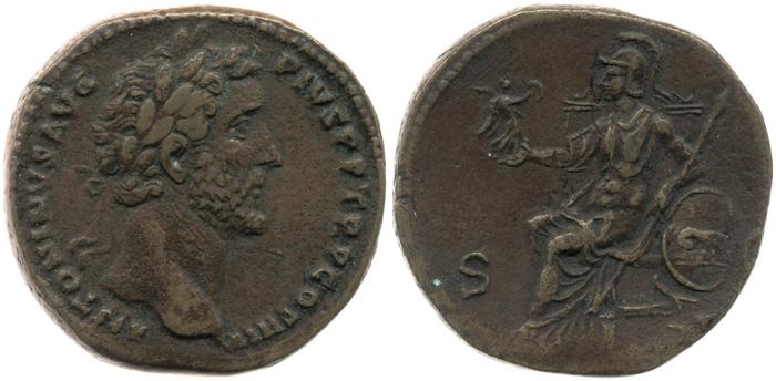RIC III Antoninus Pius 780, реверс, bm