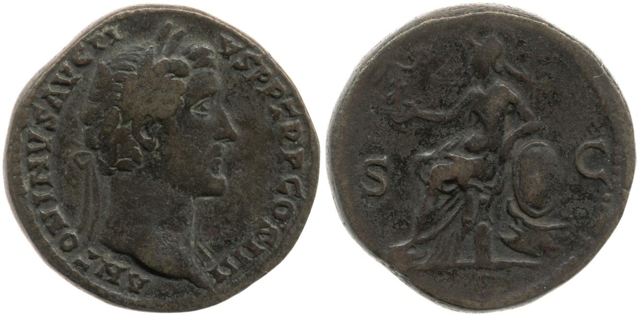RIC III Antoninus Pius 780, аверс, bm