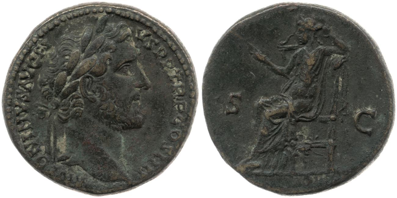 RIC III Antoninus Pius 782, аверс, bm