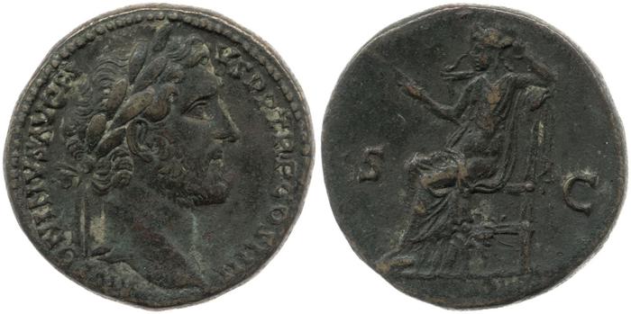 RIC III Antoninus Pius 782, реверс, bm