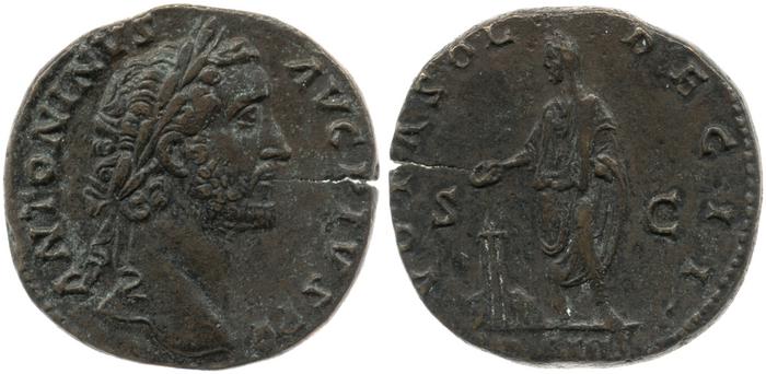 RIC III Antoninus Pius 792, реверс, bm